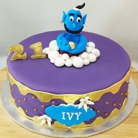 Aladdin Genie Popout Cake